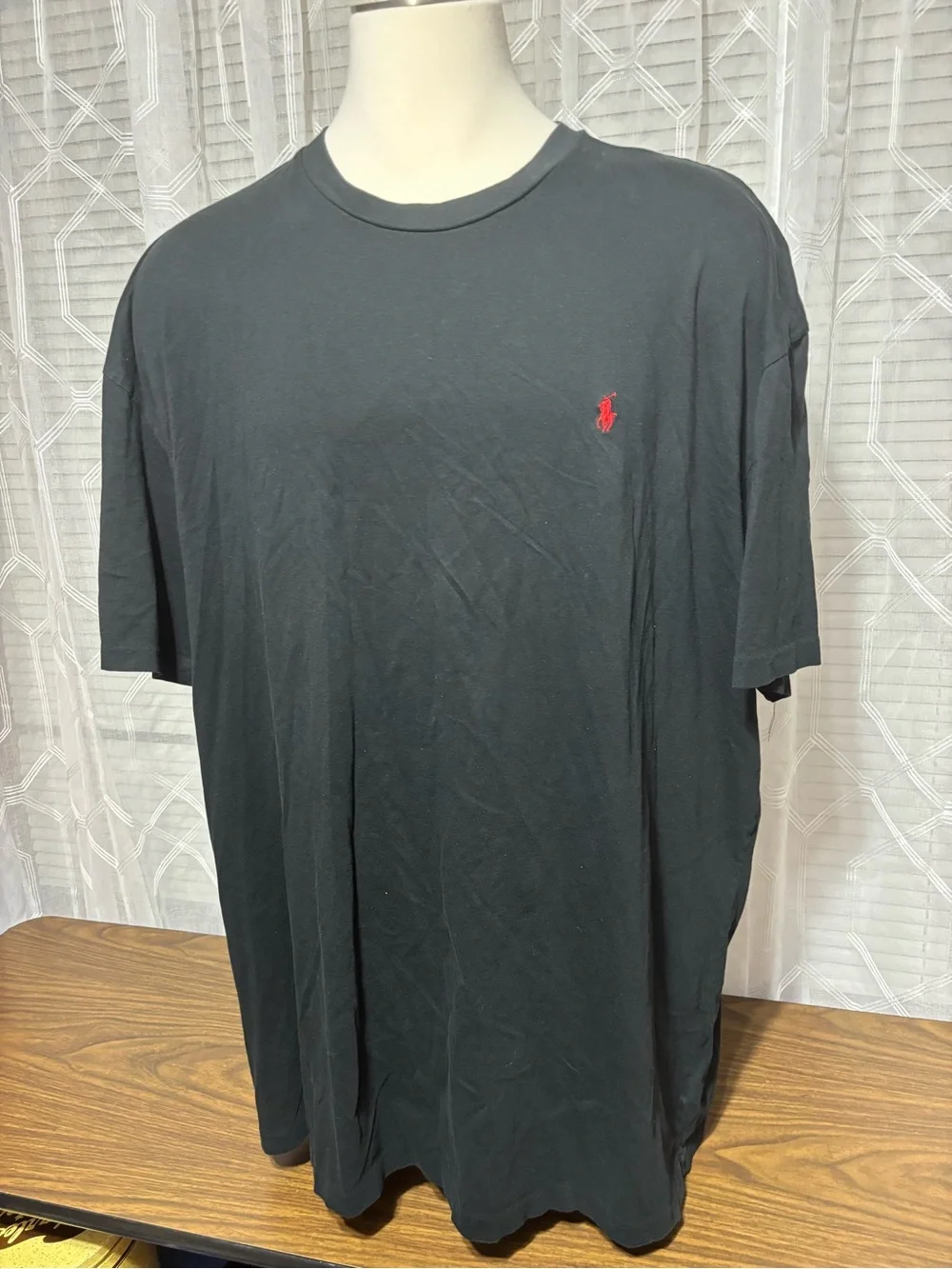 Polo by Ralph Lauren 4XLT Black Tee with Red Pony Embroidery 30 p2p 36L